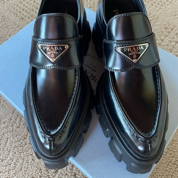 Prada Monolith Loafers 37.5 - Picture 5 of 12
